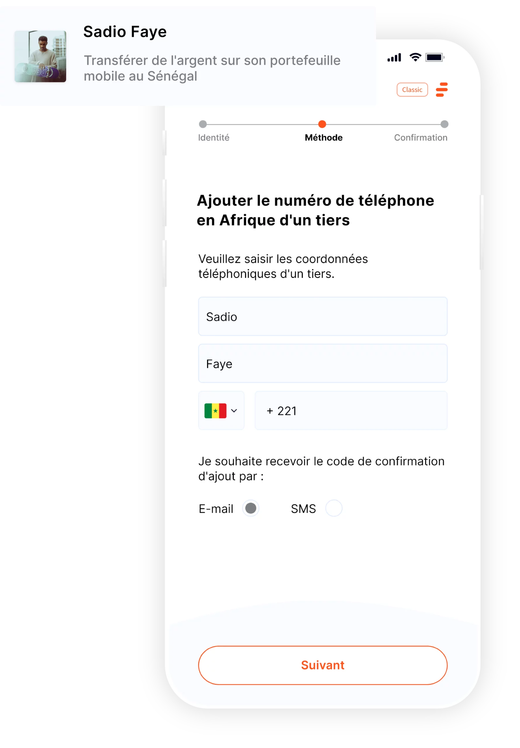 transfert argent wallet afrique